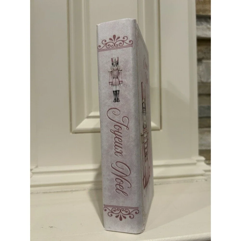 Ashland Frosted Fairytale Joyeux Noel Nutcracker Christmas Decorative Box Book